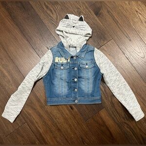 Cat & Jack hooded jean jacket RUBY